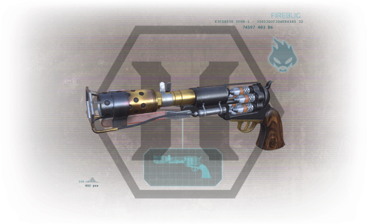 Firebug Spitfire - Revolver (800x450), Png Download