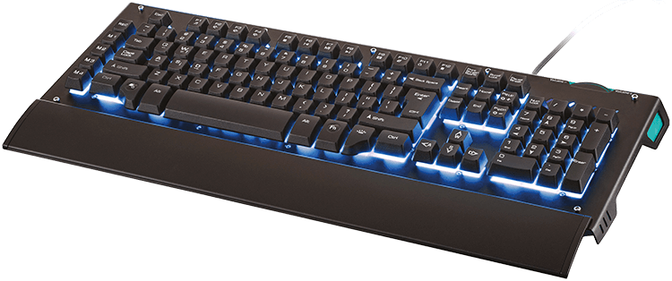 Imagen De Pccl 510es - Nacon-bigben Interactive Nacon Gaming Keyboard Cl-510de (750x314), Png Download