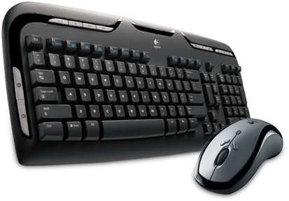 Pimage - Logitech Cordless Desktop Ex 110 Wireless Keyboard (455x500), Png Download