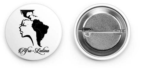 Image Of Afro-latina Pin - Tiny Halloween Pinback Buttons (the Tiny Holiday Series (585x325), Png Download