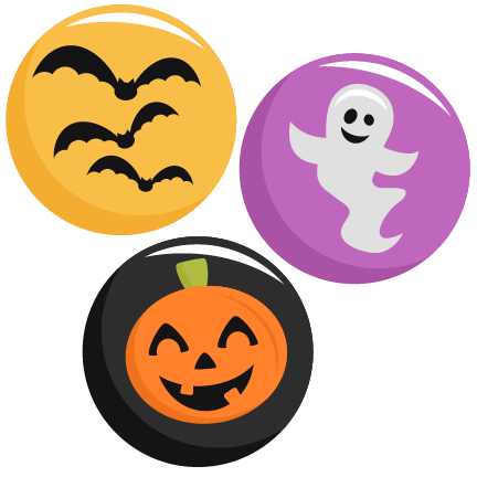 Halloween Icons Set Svg Scrapbook Title Svg Cutting - Cute Halloween Icons Free (432x432), Png Download