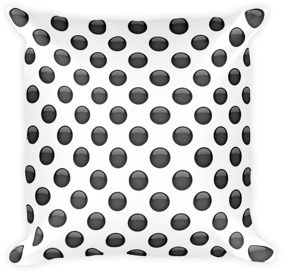 Black Circle-just Emoji - Fried Shrimp Emoji Pillow (1000x1000), Png Download
