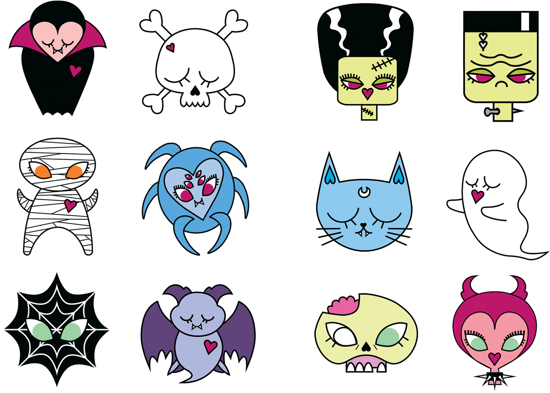 Halloween Icons (1920x1536), Png Download