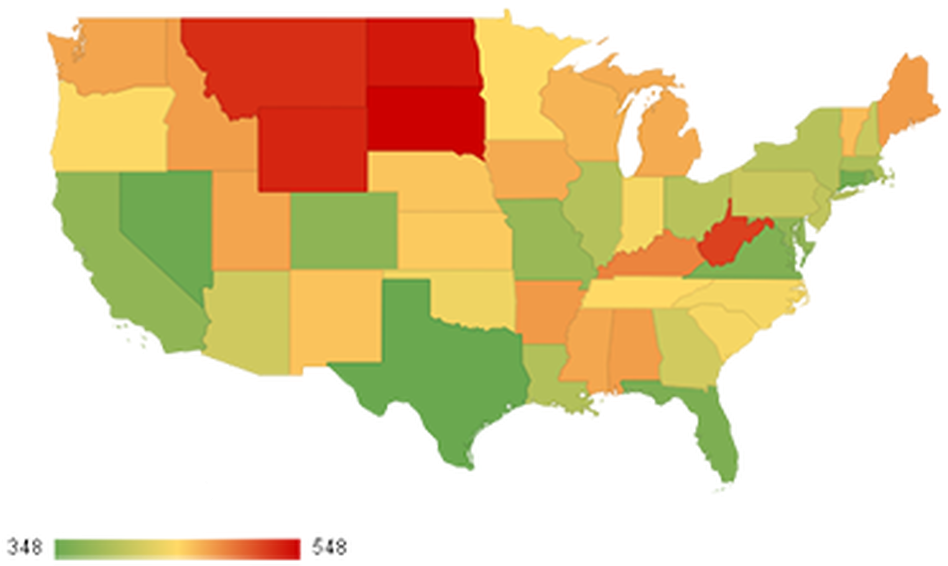 Cheapest States To Fly (1020x630), Png Download