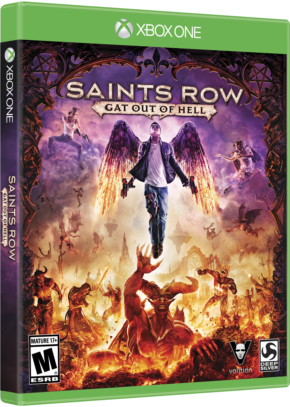 Game Saints Row Gat Out Of Hell Xbox 360 (1200x1636), Png Download