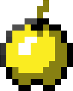 Golden Apple - Minecraft Golden Apple Png (320x380), Png Download