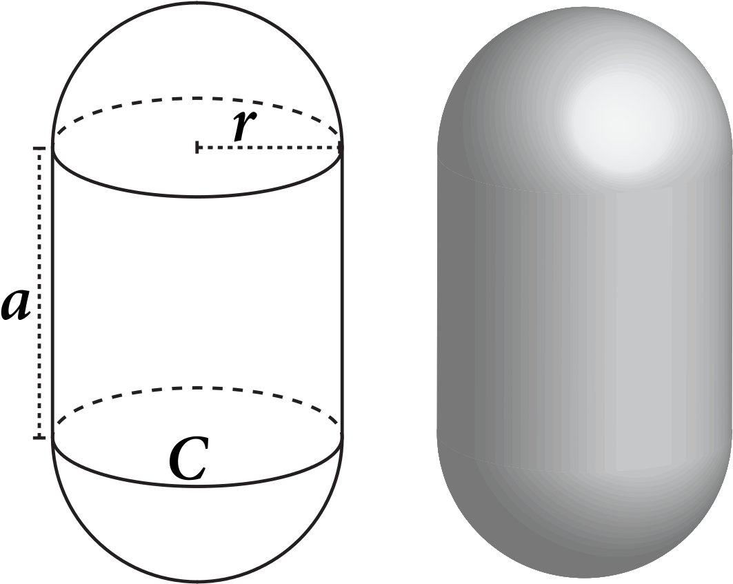 Cylinder With Spherical Dome (1200x960), Png Download