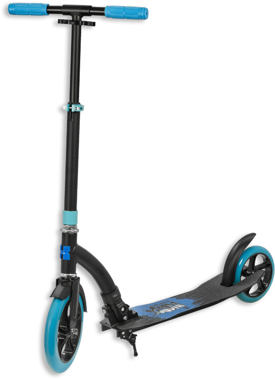 Powerslide Worx Wall Street 230mm Foldable Scooter - Worx Step Wall Street - Step - Unisex - Zwart;blauw (560x760), Png Download