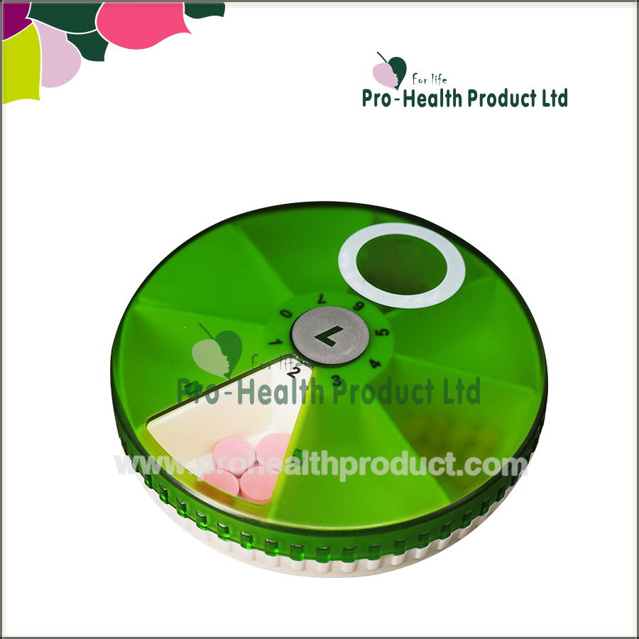 Ph1409 8 Compartments Travel Weekly Round Shape Pill - Pill Organizer (900x900), Png Download