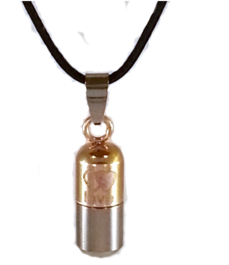 Pill Shape, Pill Carrying Capsule Necklace A481 - Locket (400x400), Png Download