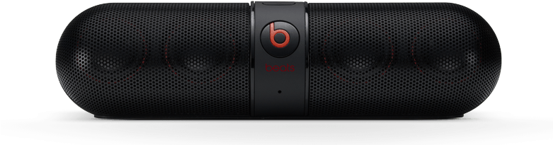Beats Pill 2 Front - Beats Pill 2.0 Wireless Bluetooth Speaker - Black (certified (780x260), Png Download