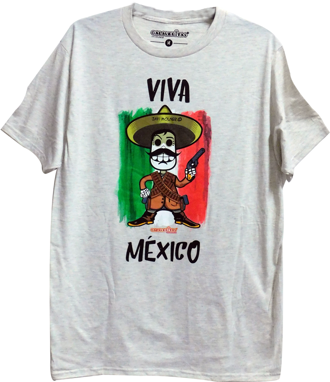 Playera Viva México Calaveritas - Playeras Viva Mexico (800x830), Png Download