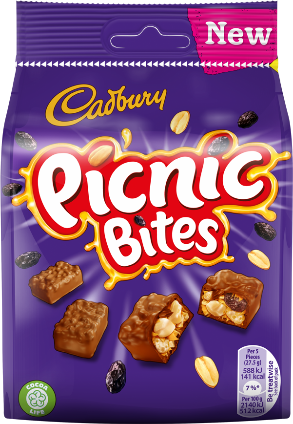 Cadbury Picnic Bites - Cadbury Chocolate (600x1022), Png Download