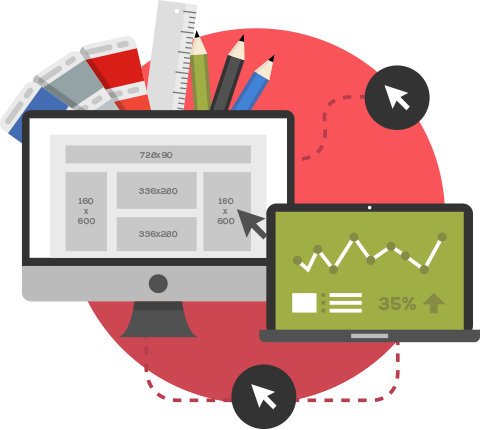 Web Banner Design And Development - Web Design And Development Clipart (480x430), Png Download