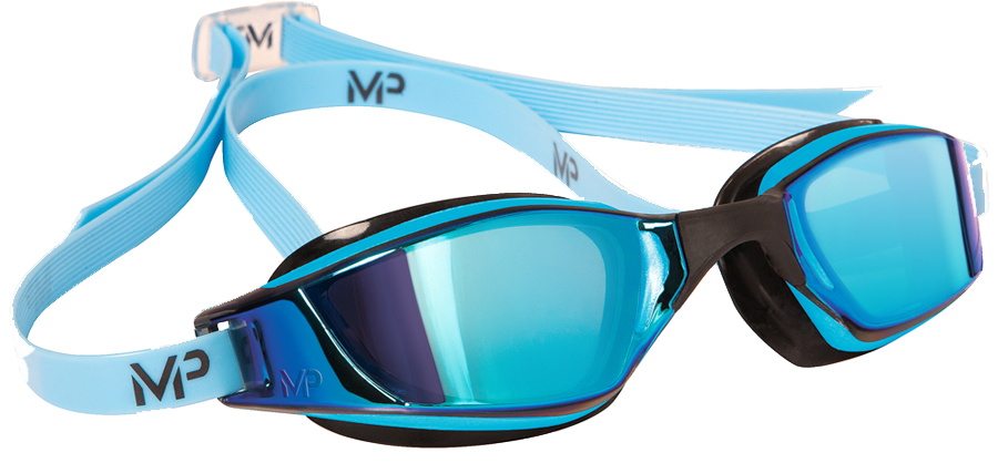 "puedo Ver Hasta 2 Y 3 Calles - Michael Phelps - Xceed Titanium Mirror - Blue (900x418), Png Download