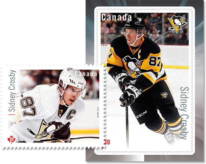 Crosby Stamp Large - Canada Post Hockey Hero Stamps 2016 (710x566), Png Download