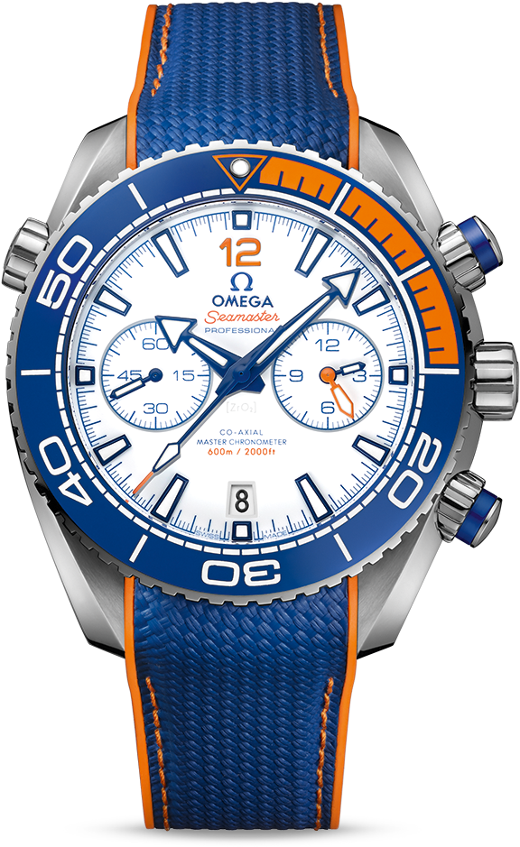 Enjoy The Beauty And Please Click Here For Serious - Omega Planet Ocean Orange Blue (800x1100), Png Download