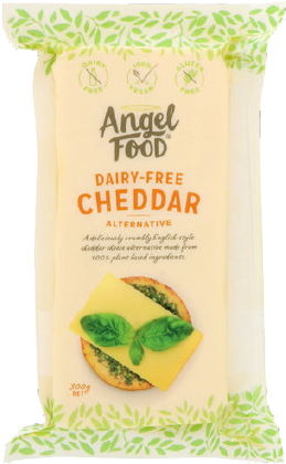 Angel Food Dairy Free Cheddar Alternative - Angel Food Cheddar Nutrition (500x500), Png Download