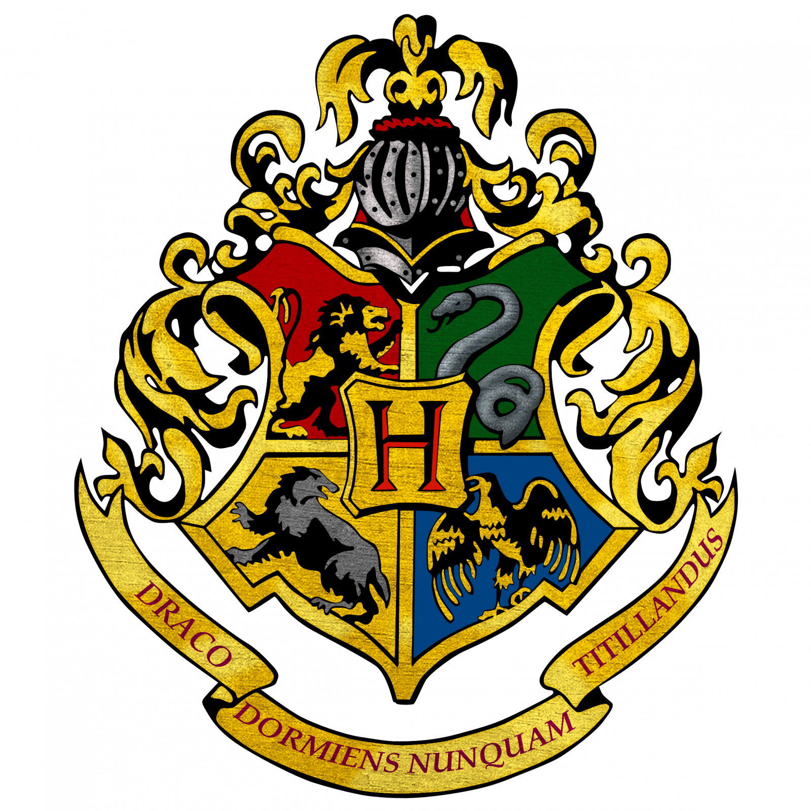 Hogwarts Crest - Harry Potter (1600x1600), Png Download