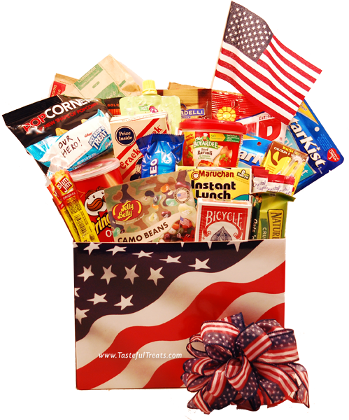 Stars And Stripes Gift Basket Box Small Boxco (3 Per (499x600), Png Download