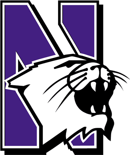 Printable Northwestern Wildcats Logo Printable Version - Northwestern Wildcats Logo (400x478), Png Download