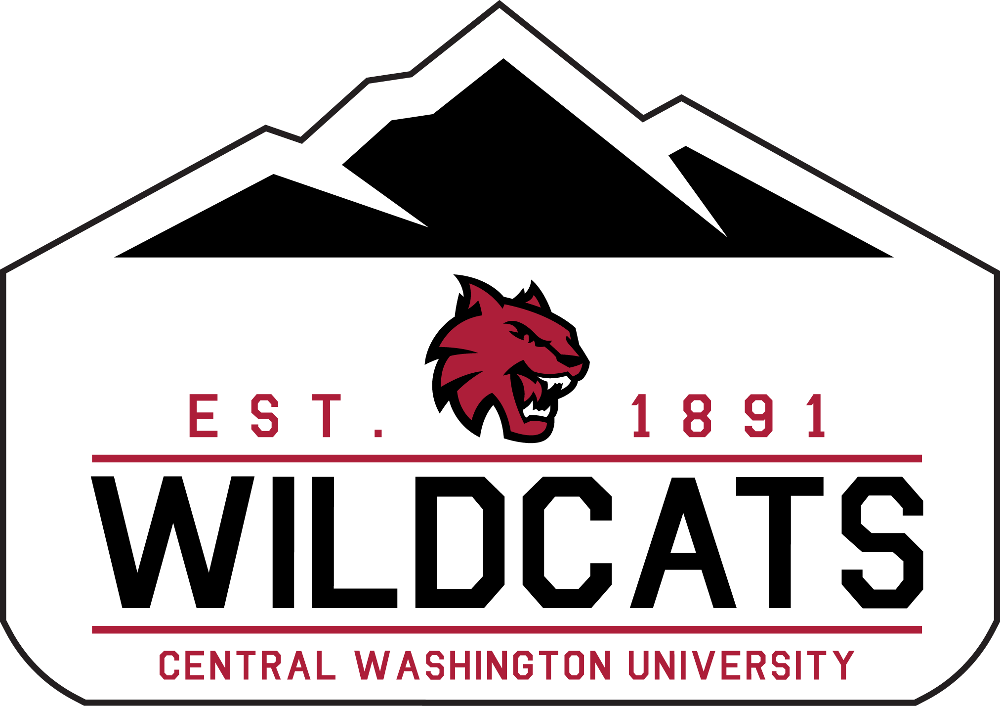 Linkswalker Central Washington Wildcats Ncaa Clip Magic (2024x1428), Png Download
