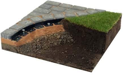 Paver Edging - Cobblestone (450x274), Png Download