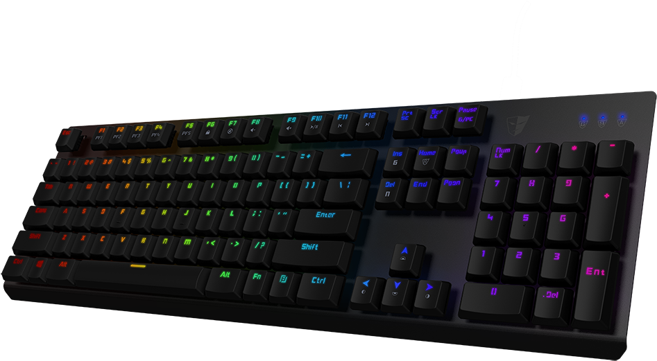 Gram Spectrum Gaming Mechanical Keyboard 3 - Tesoro Gram Spectrum Keyboard (1000x623), Png Download