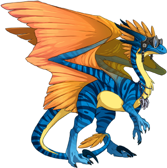 I Do Love Her Tiger, But I'd Rarely Get Lionfish Babies - Flight Rising Fire Accent (350x350), Png Download