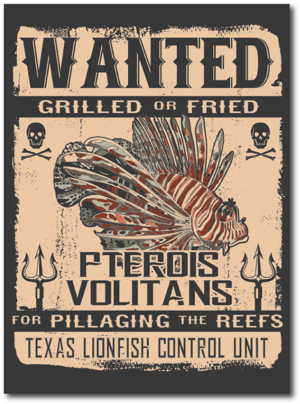 Lionfish Wanted T-shirt - Red Lionfish (800x800), Png Download