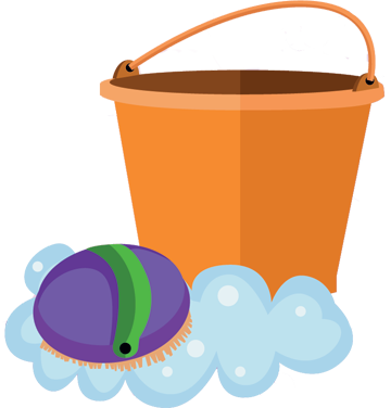 Cleaning Bucket - Limpiador Vector (360x376), Png Download