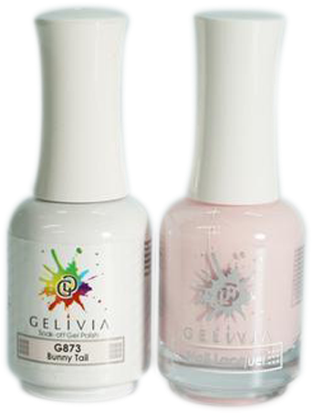 Gelivia Nail Lacquer And Gel Polish, 873, Bunny Tail - Nail Polish (500x500), Png Download