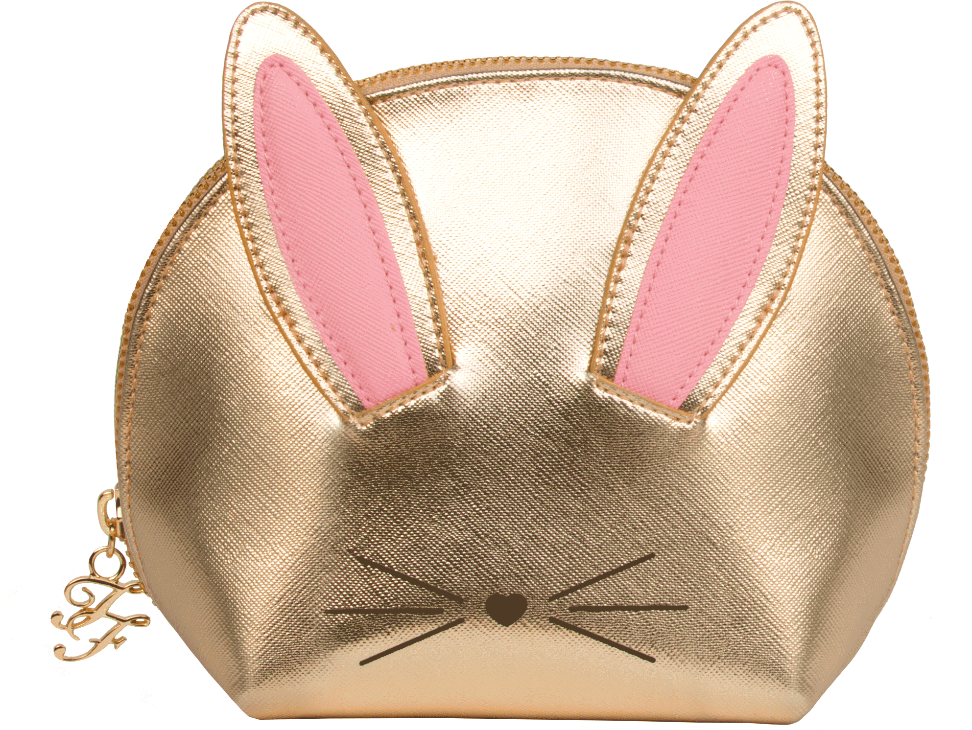 Gold Cool Not Cruel Bunny Makeup Bag - Too Faced Cool Not Cruel Bag (2000x1800), Png Download