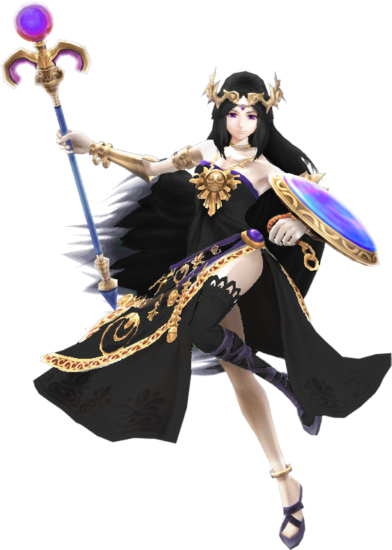 What If Dark Pit Got A Dark Palutena - Dark Palutena (624x832), Png Download