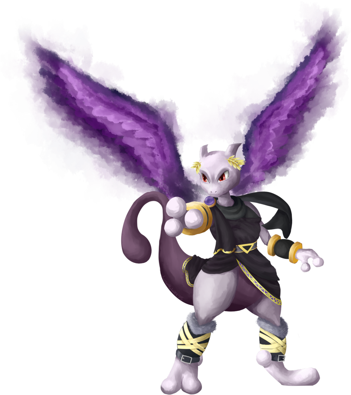 Y'know, Mewtwo And Dark Pit Do Have Some Similarities, (1280x1349), Png Download