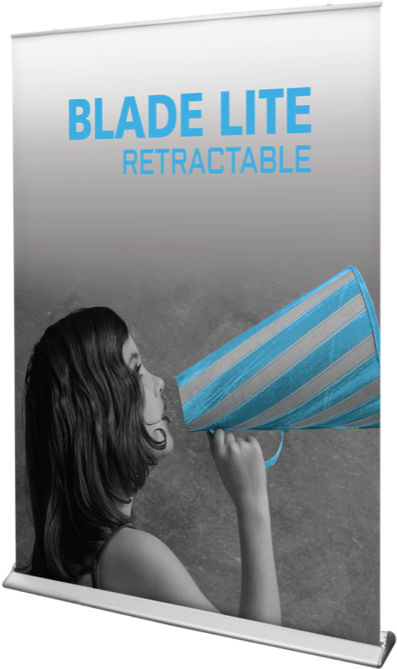 Blade Lite 1500 Retractable Banner Stand 59" (824x1080), Png Download