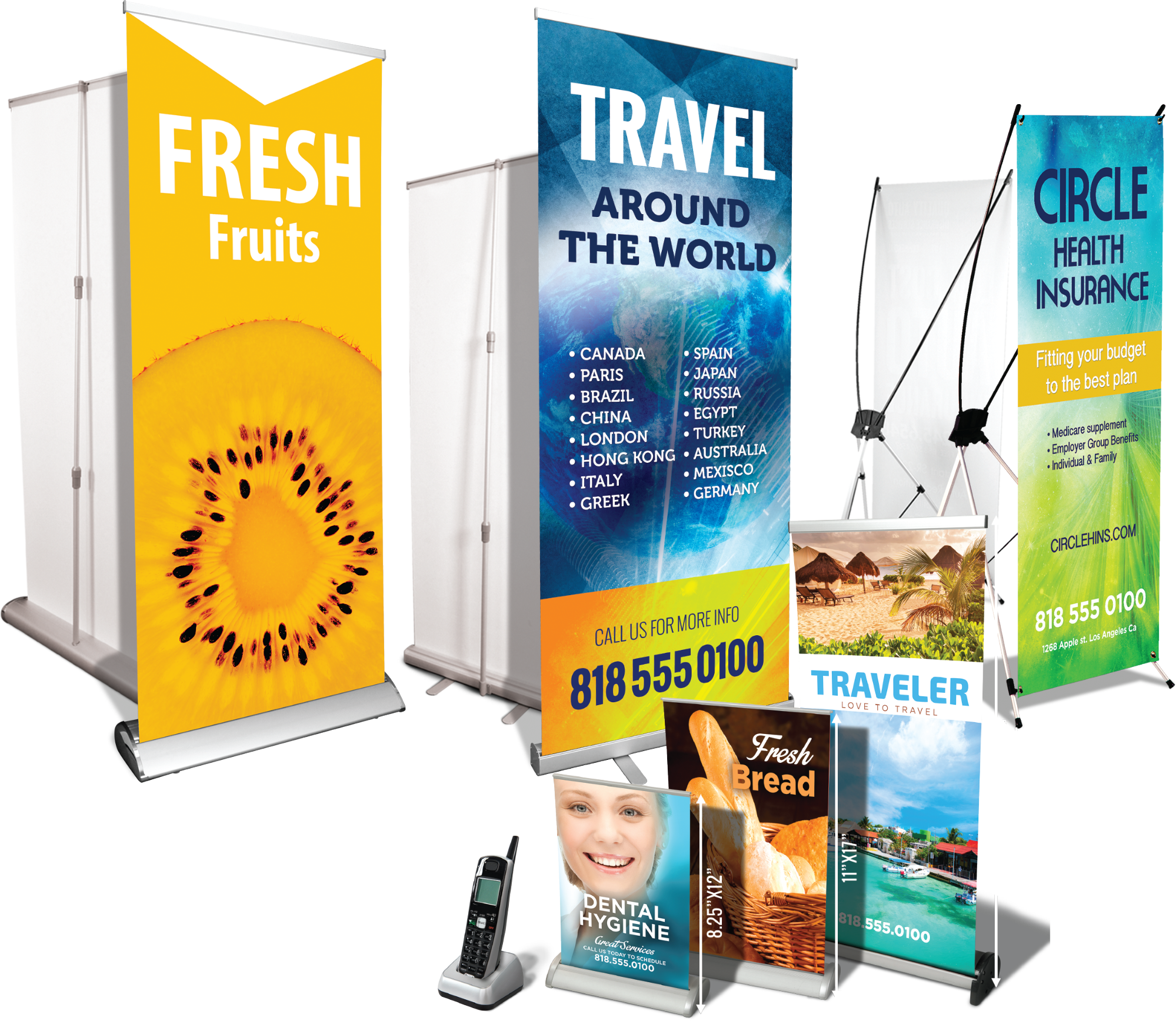 Our Custom Retractable Banner Stands, Custom Backdrops, - Marketing (1999x1736), Png Download