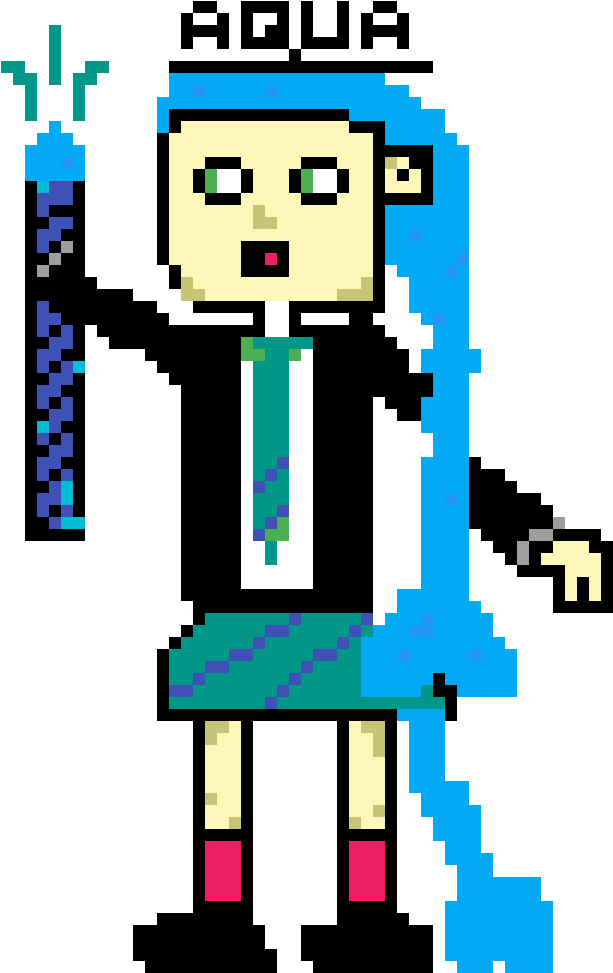 Aqua By Marshadow - Cartoon (1200x1200), Png Download