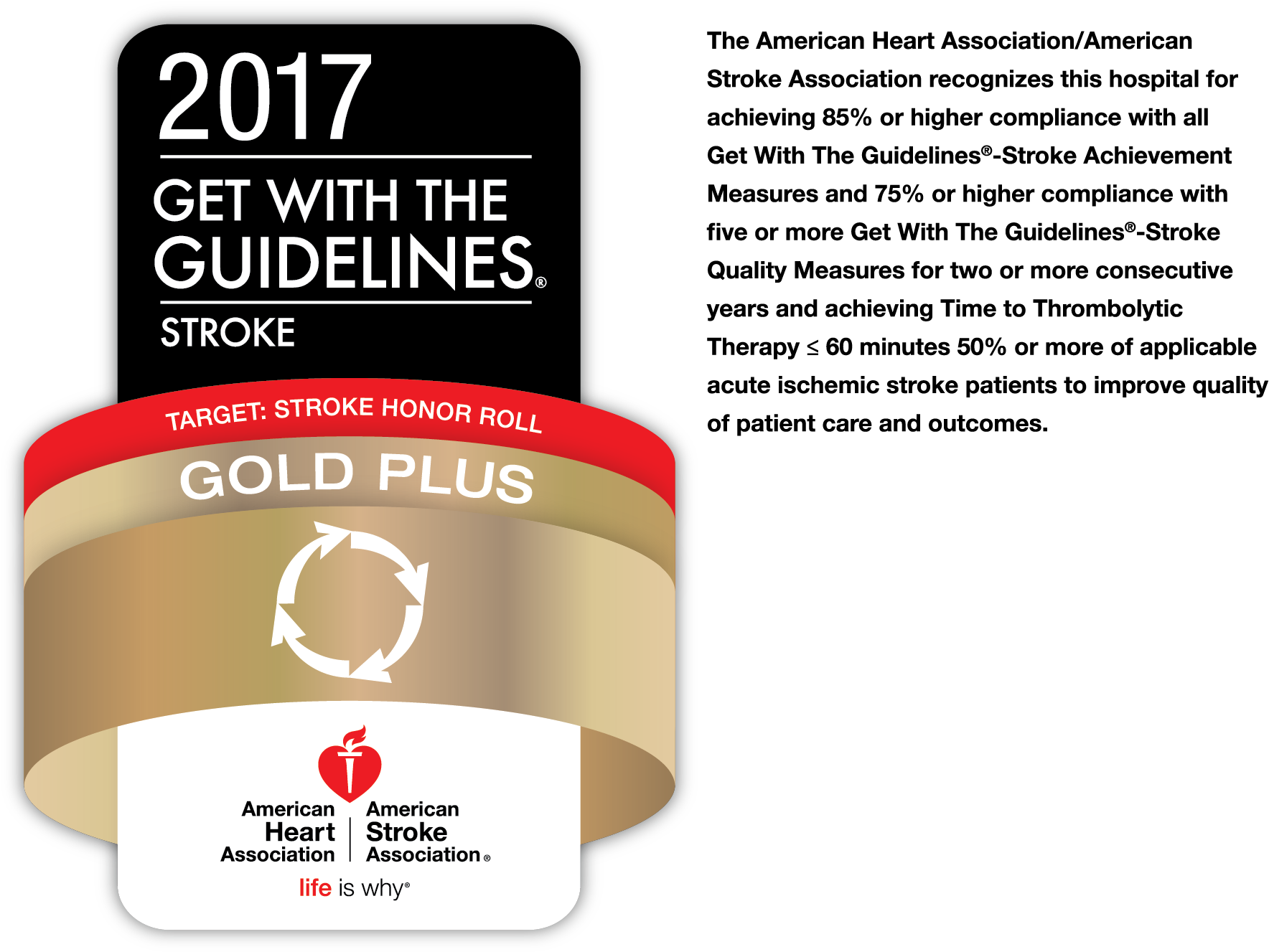 Forrest General Hospital Receives Get With The Guidelines-stroke - American Heart Association American Stroke Association (1950x1500), Png Download