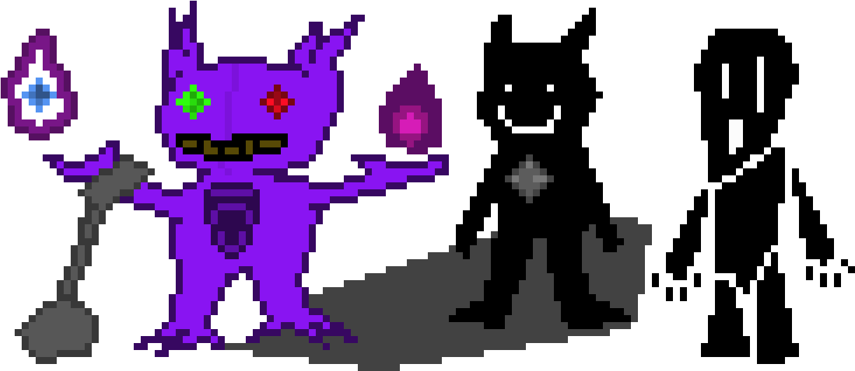 Synchro Sableye - Cartoon (1300x660), Png Download