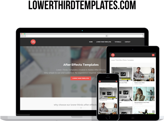 After Effects Templates - Web Template System (600x450), Png Download