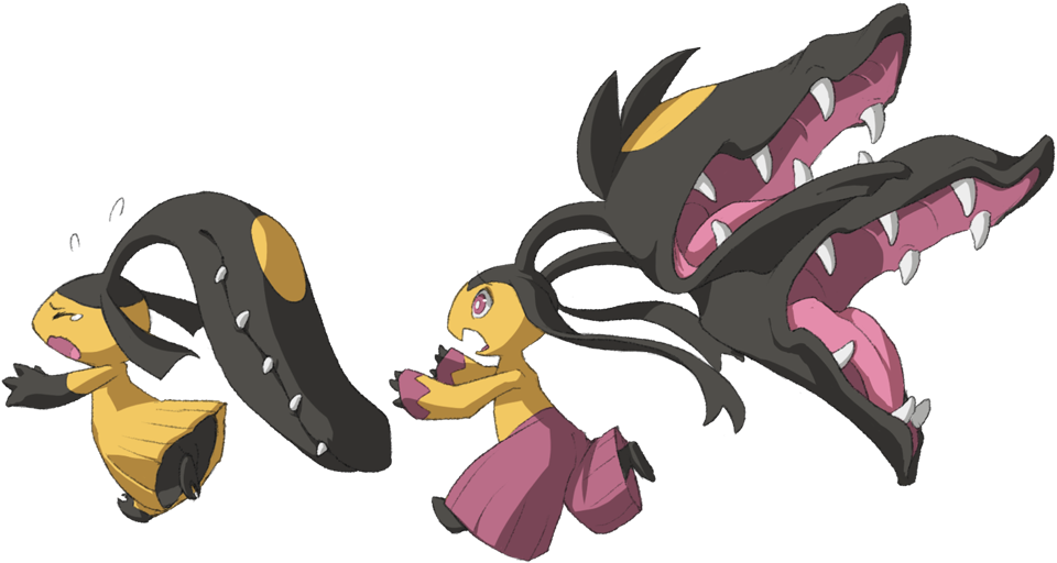 Png - Mawile And Mega Mawile (1000x562), Png Download