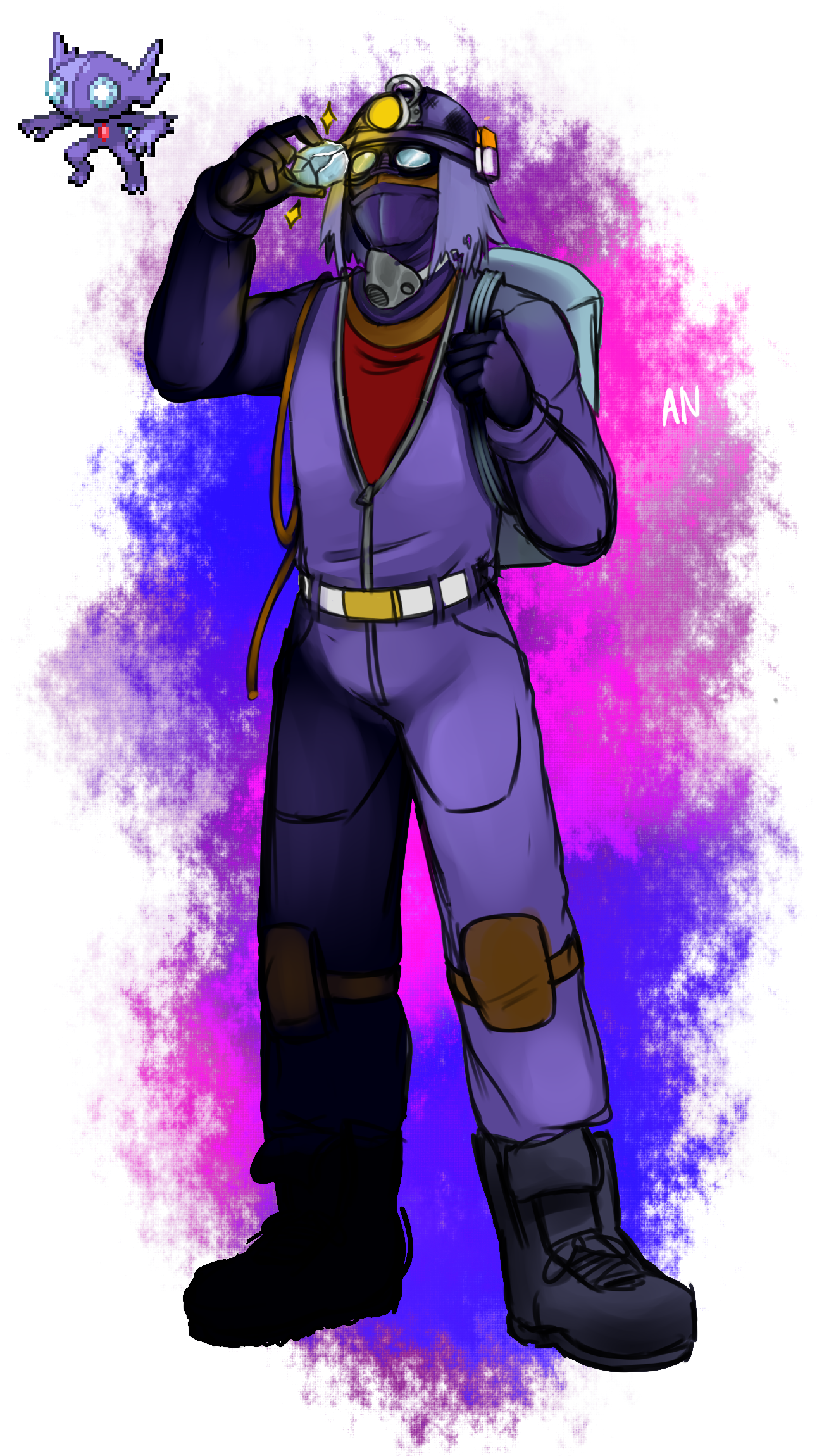 A Digger That Mines For Precious Gems Was My First - Sableye Human Pokemon (1300x2300), Png Download