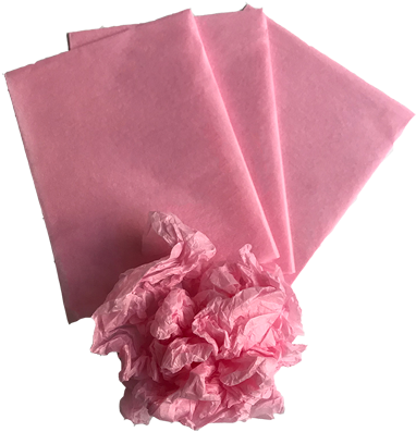 Pink Tissue Paper - Gift Wrapping (400x452), Png Download