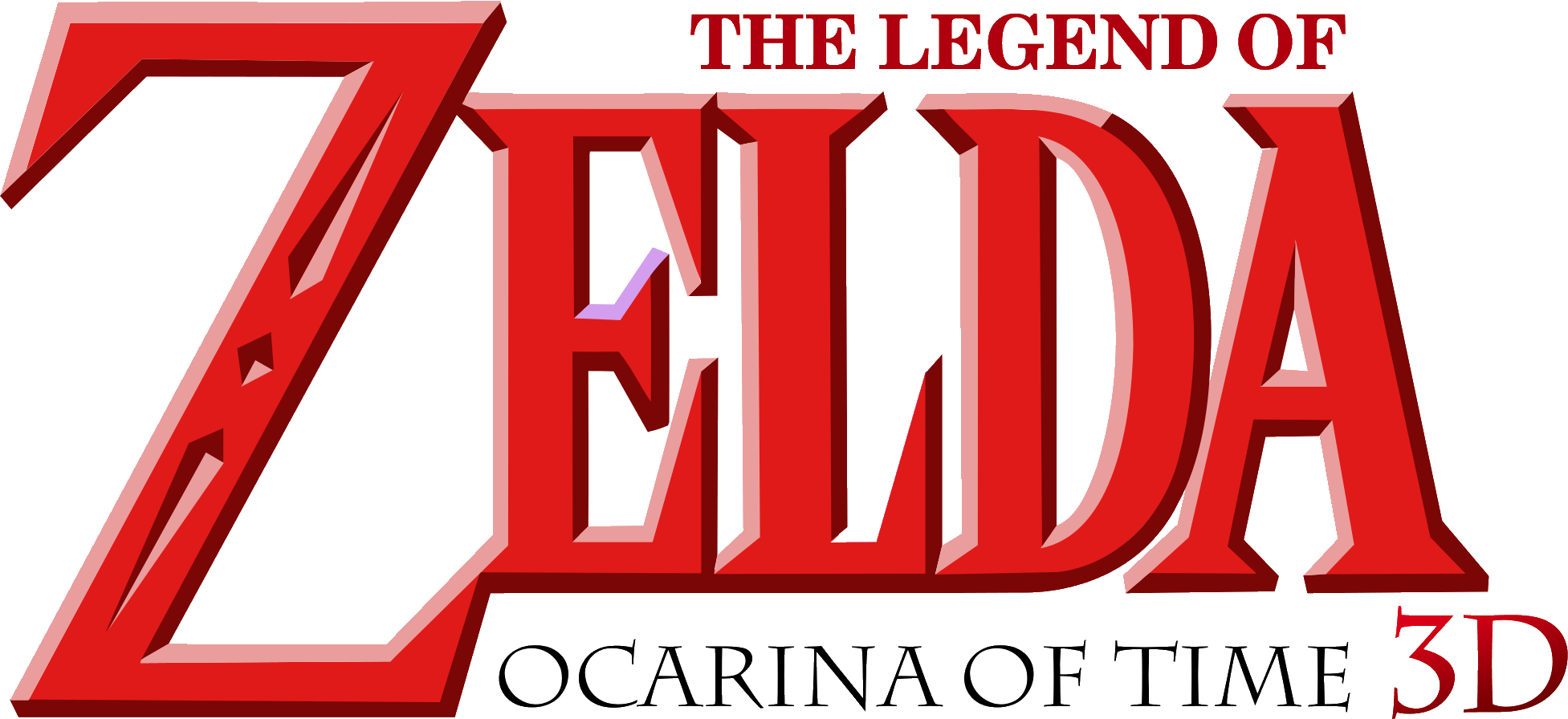 The Legend Of Zelda Ocarina Of Time 3d - Legend Of Zelda Logo Png (1953x896), Png Download
