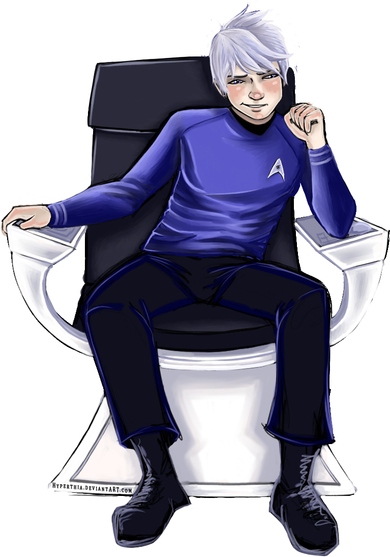 Captain Jack Frost By Hyperthia-d5k3pfb - Jack Frost As Captain Kirk (1004x1244), Png Download