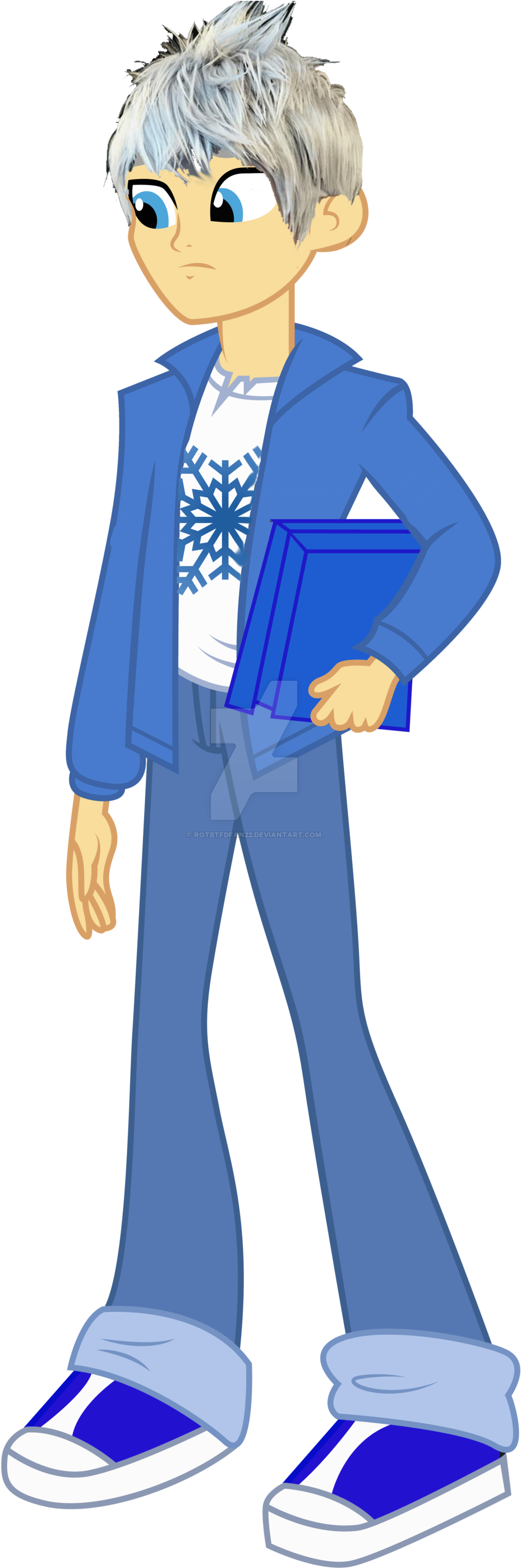 Jack Frost Equestria Guy By Rotbtfdfan22-d9dtsio - Mlp Eg Flash Sentry (1024x2928), Png Download