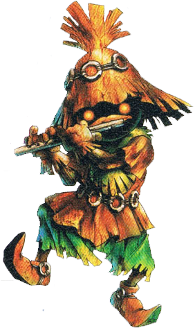Since The Kokiri Are Frightened Of The Outside World, - Skull Kid Ocarina Of Time (284x482), Png Download