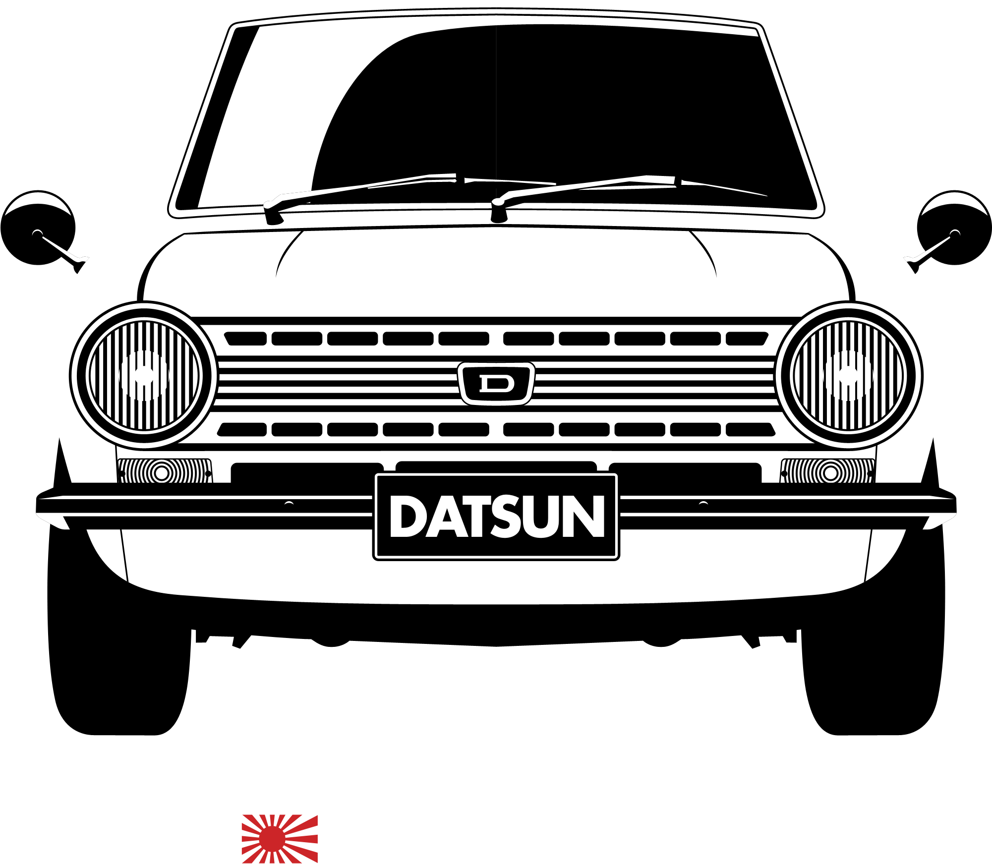 Datsun 1000 Front - Ford Motor Company (2000x2000), Png Download