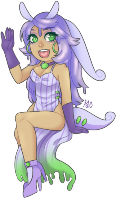 Goodra Gijinka Download - Design (500x688), Png Download